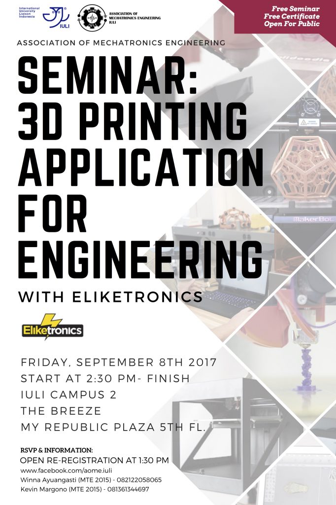 3d Printing Application For Engineering With Eliketronics